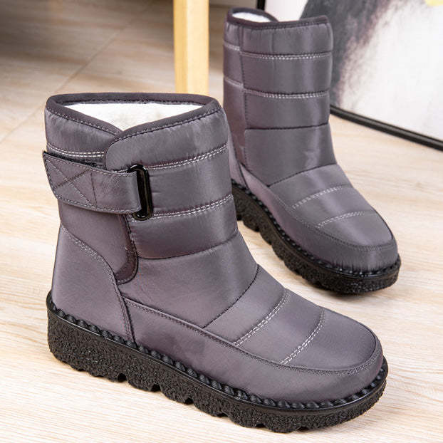 Ladies Velcro Waterproof Snow Boots