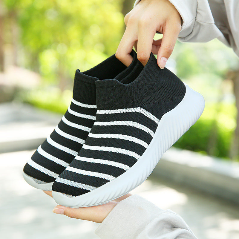 Women Comfortable Walking Shoes Memory Foam Lightweight Sports Shoes Slip On Sock Sneakers