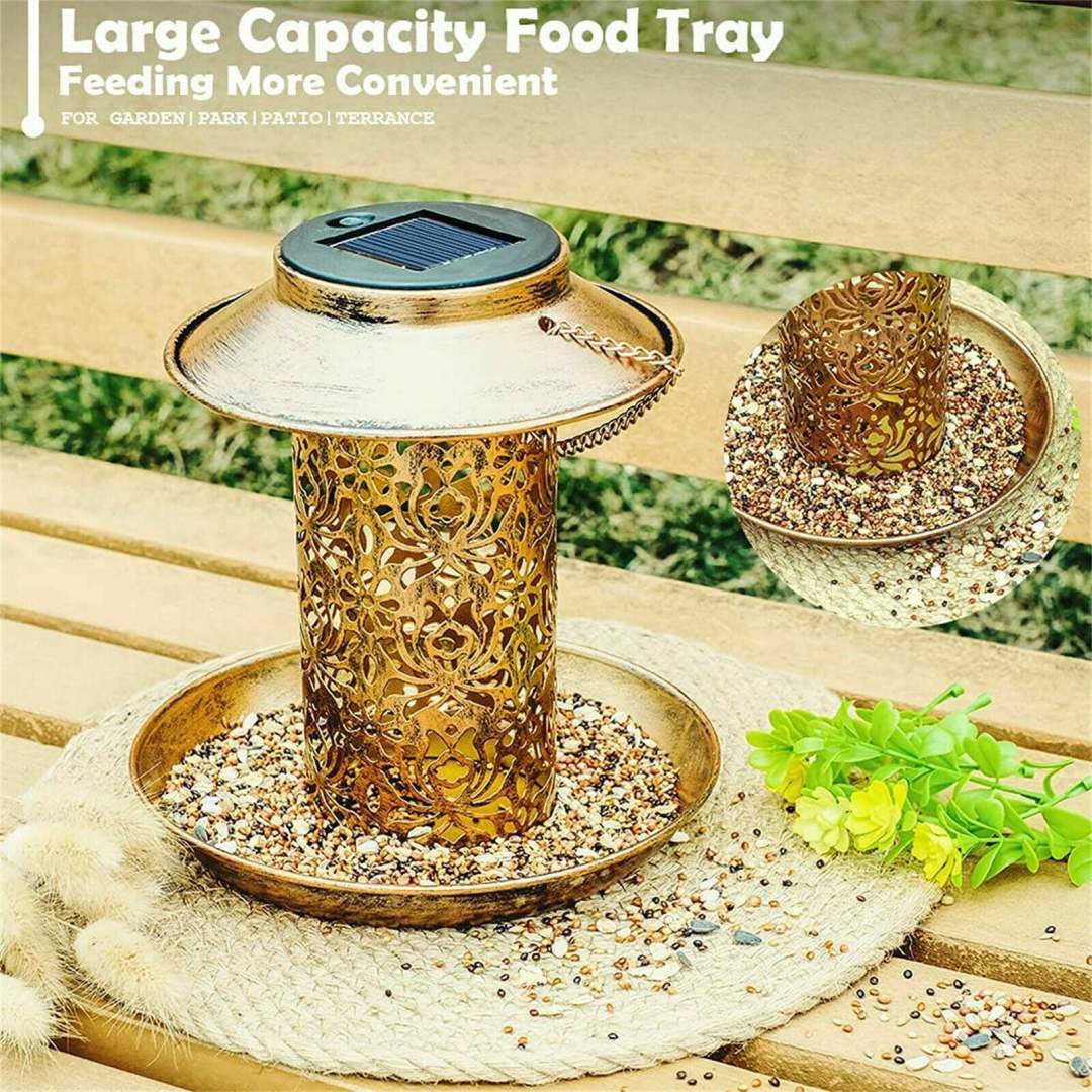 Solar Bird Feeder for Outside