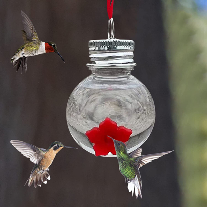 Portable Hanging Outdoor Hummingbird Feeder For Garden Yard Patio Deco