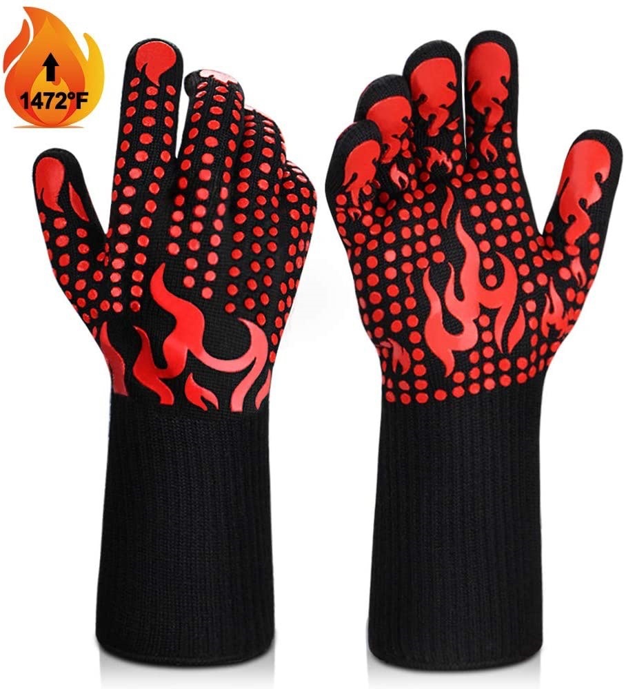 1472 Degree F Heat Resistant Grilling Gloves 