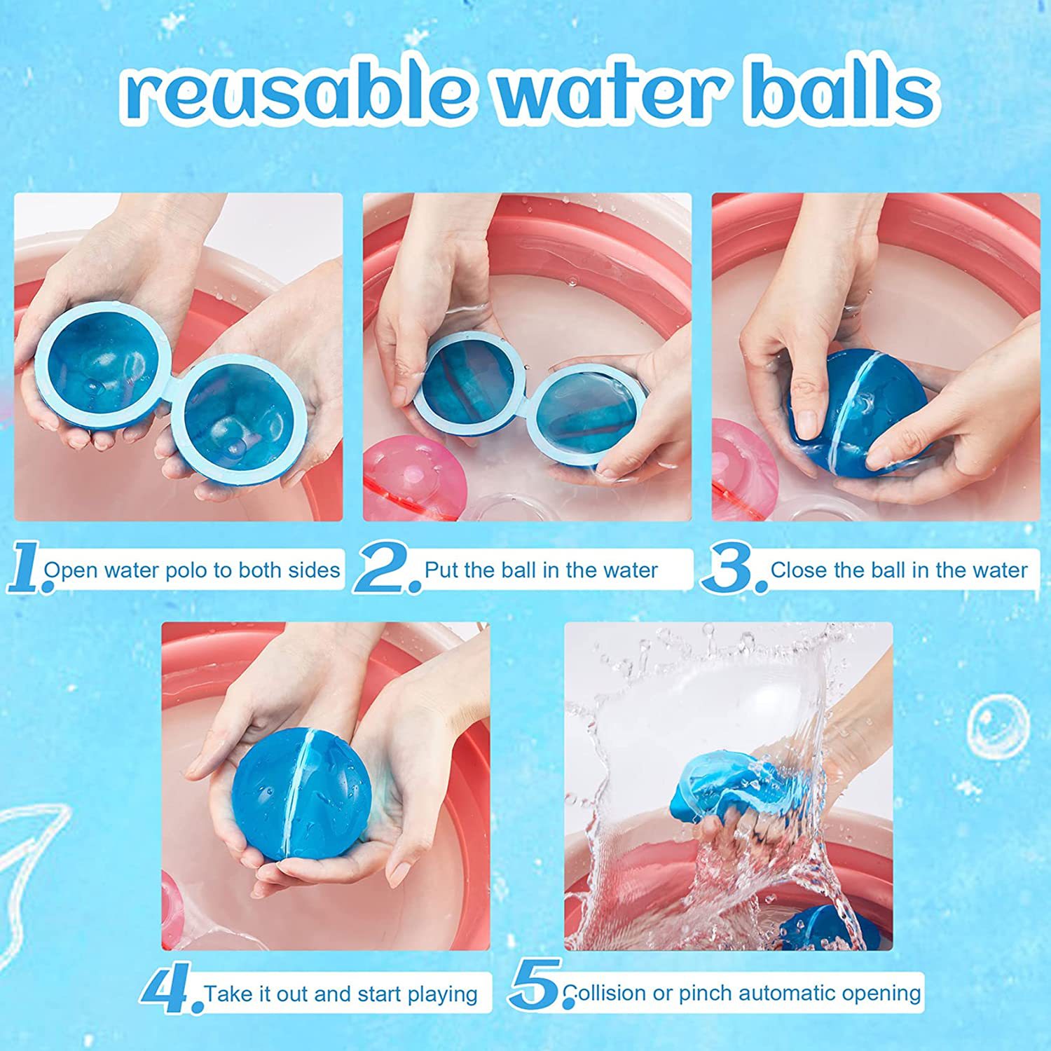 2023 Reusable Self Sealing Water Bomb Balloons