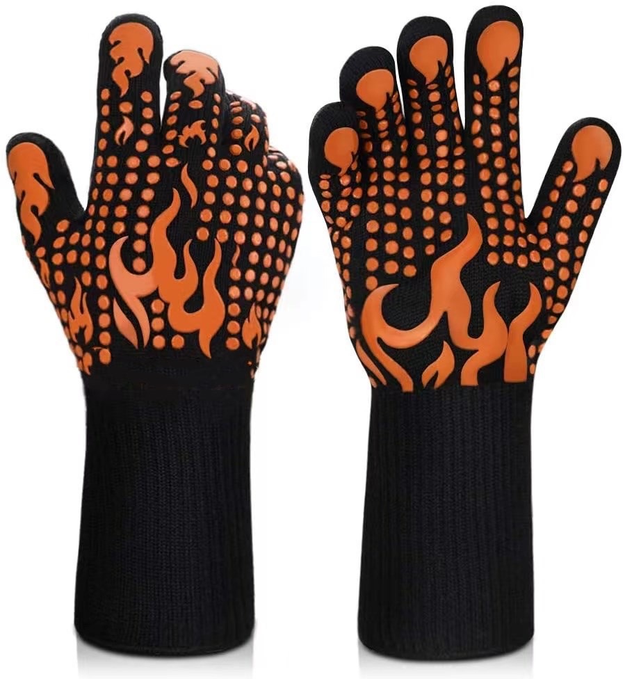 1472 Degree F Heat Resistant Grilling Gloves 