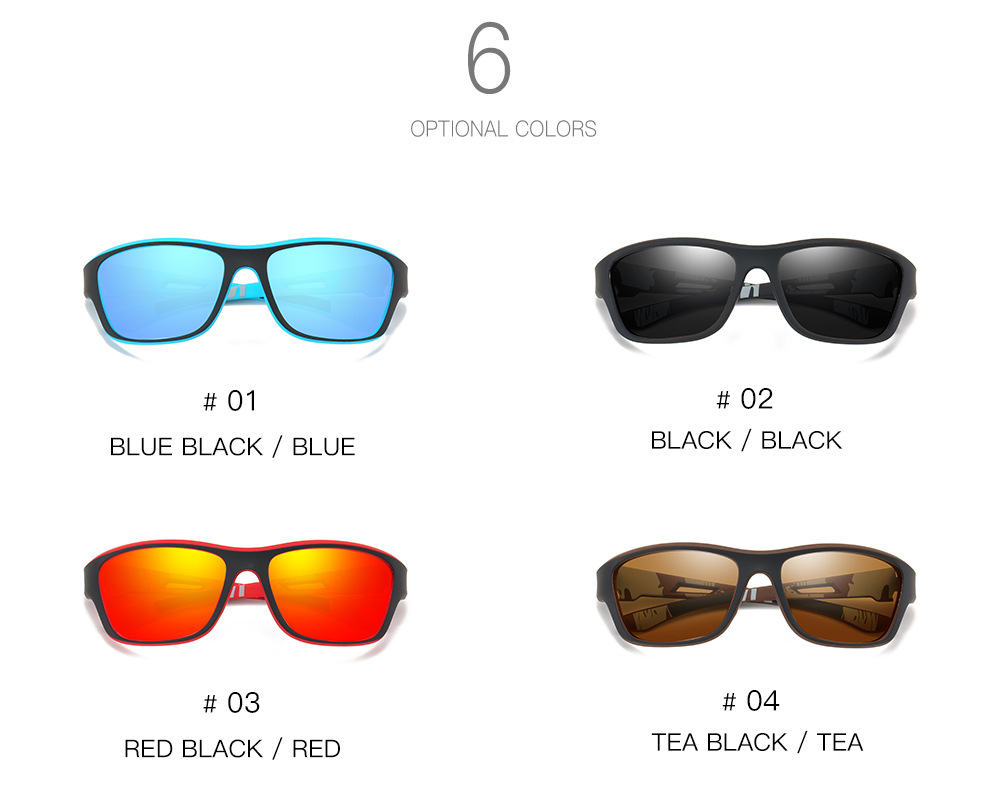 Polarized Colorful Film Dustproof Sunglasses