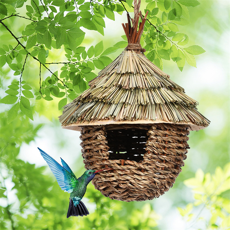 Hand Woven Cute Decorative Hummingbird House