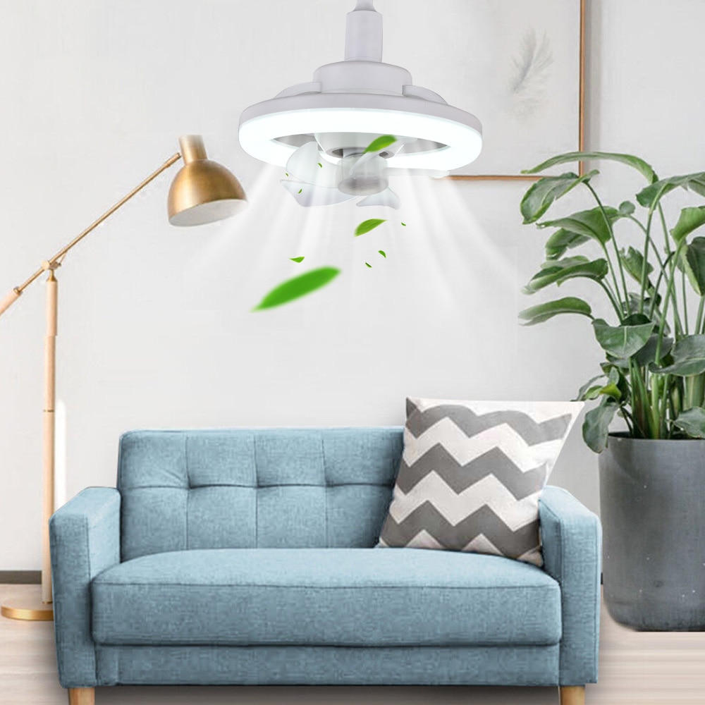 Ceiling Fan With Light LED 360° Adjustable