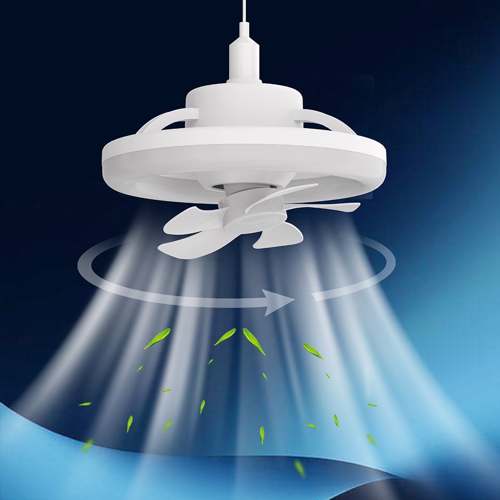 Ceiling Fan With Light LED 360° Adjustable