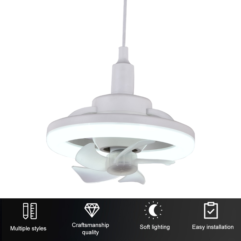 Ceiling Fan With Light LED 360° Adjustable