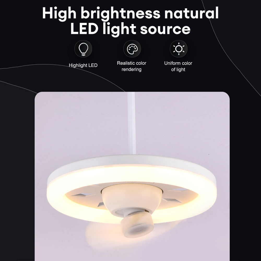 Ceiling Fan With Light LED 360° Adjustable
