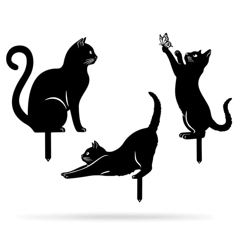 Garden Art - Cats 3 Pack