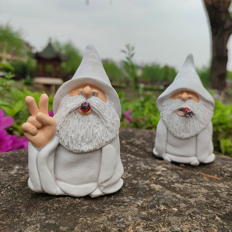 Garden Gnome Resin Statue