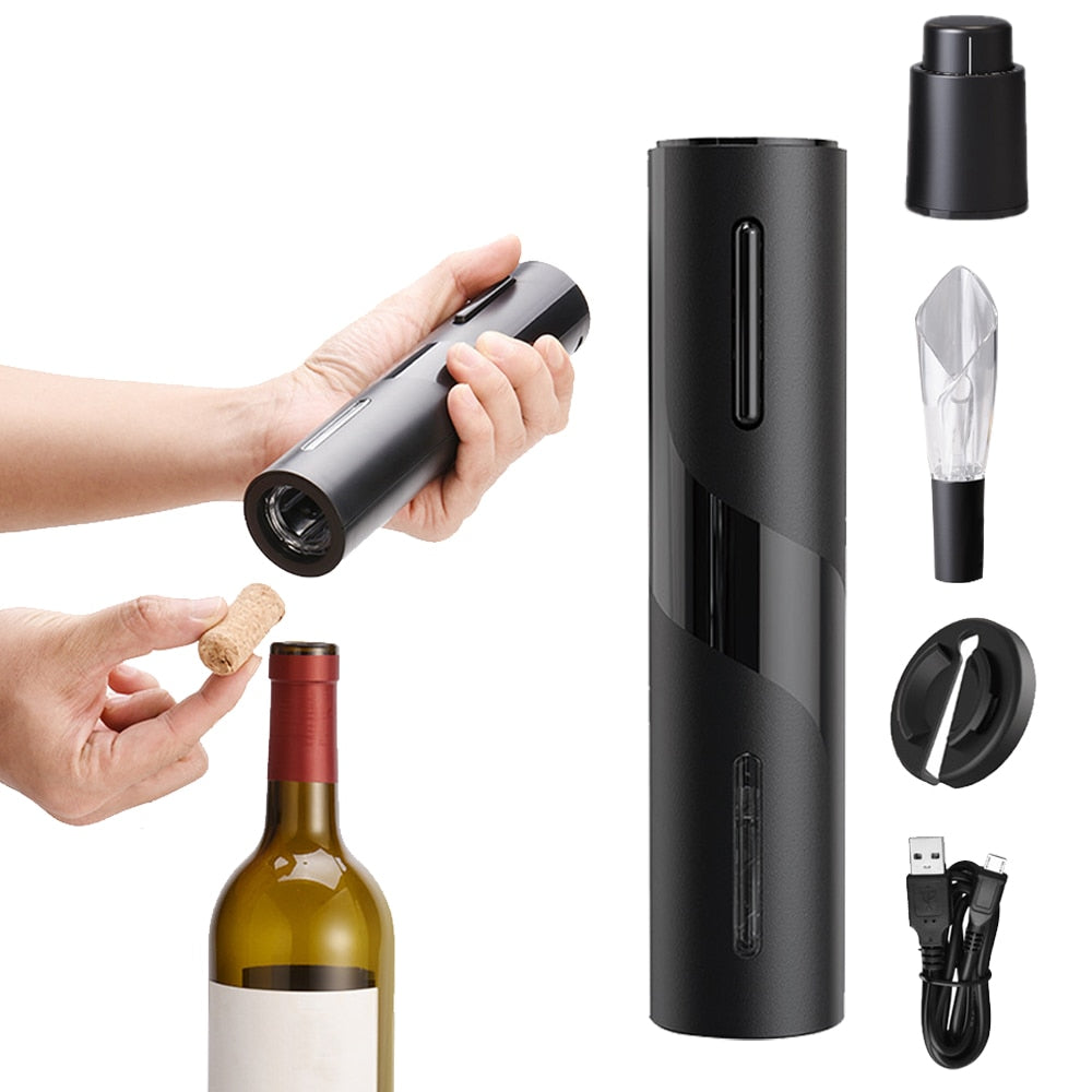 Rechargeable Electric Wine Bottle Opener Set