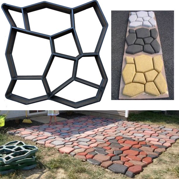 Garden Path Making Mould Diy Concrete Pavement Garden Path Mold