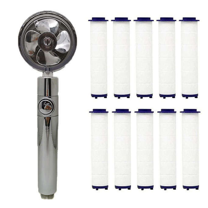 360° Swivel Turbo Shower Head