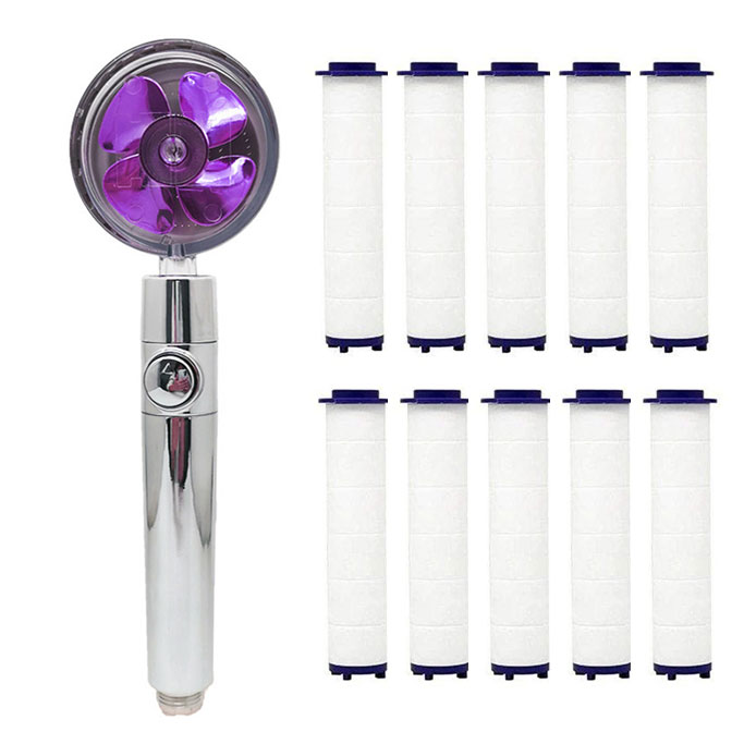 360° Swivel Turbo Shower Head