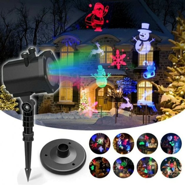 LED Outdoor Projector Light with 12 Patterns