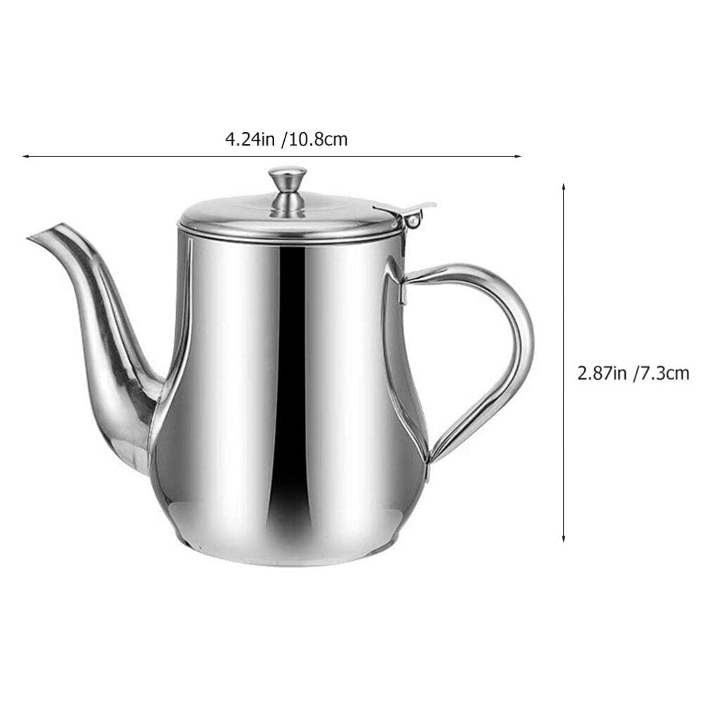 Stainless Steel Oil Filter Pot (Send spout cap)