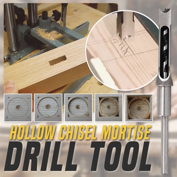 🔥BIG SALE - Hollow Chisel Mortise Drill Tool