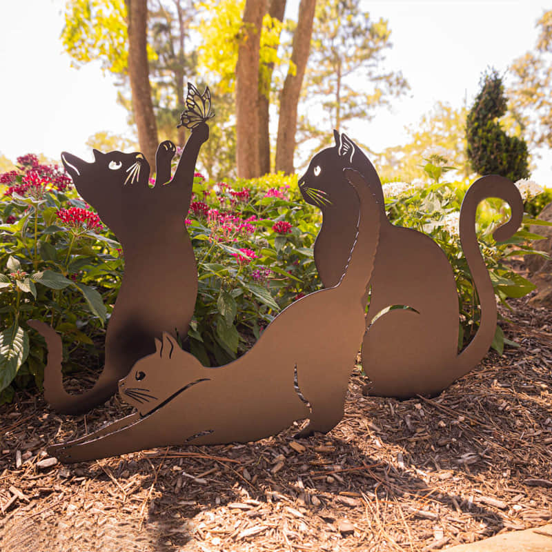 Garden Art - Cats 3 Pack