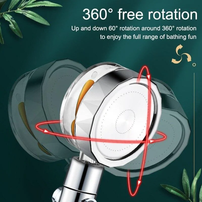 360° Swivel Turbo Shower Head