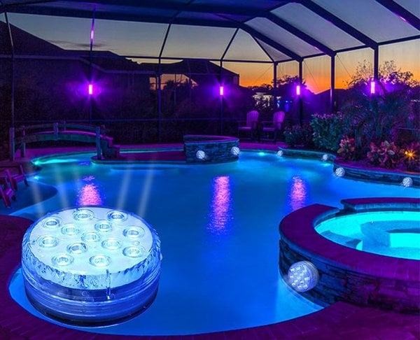 Submersible LED Pool Lights (RF Remote Control )