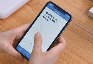 Create and print labels from mobile app