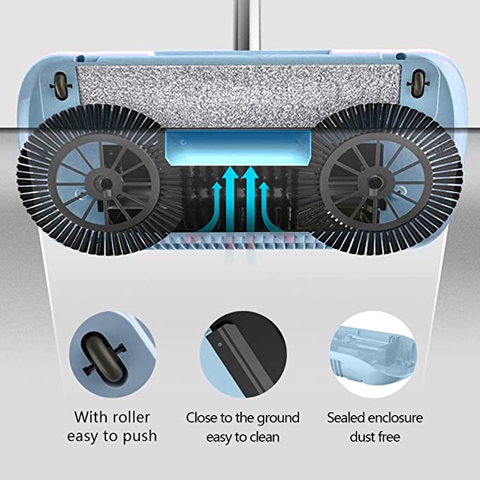 2 In 1 Automatic Hand-Pushed Sweeping Robot Set
