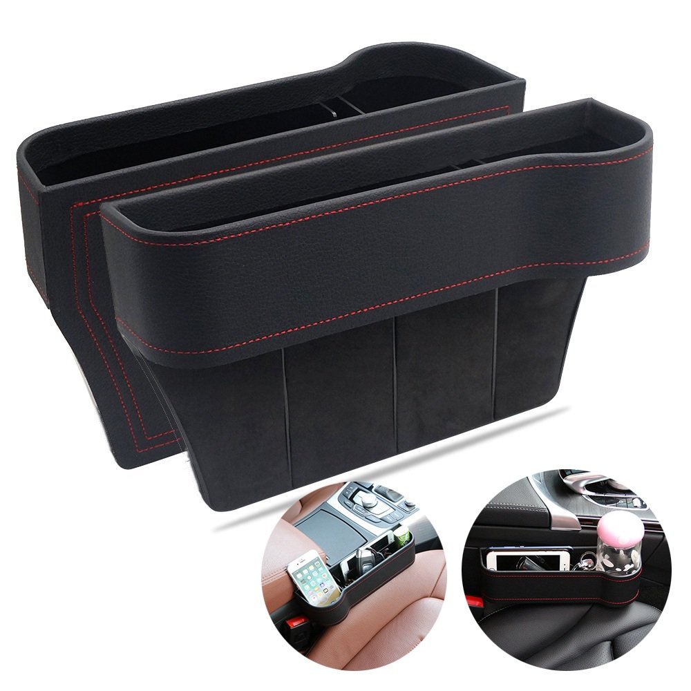 Multifunctional Car Seat Organizer Leather Set (Left & Right)