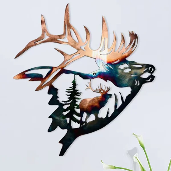 75% OFF -Rustic Style Wild Animals Metal Wall Decoration Art