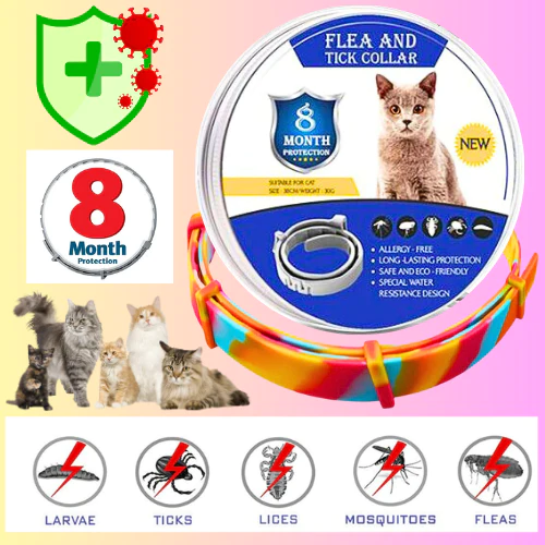 Pet Flea and Tick Collar for Cats