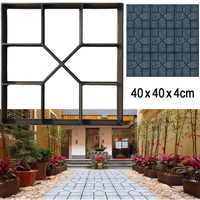 Garden Path Making Mould Diy Concrete Pavement Garden Path Mold