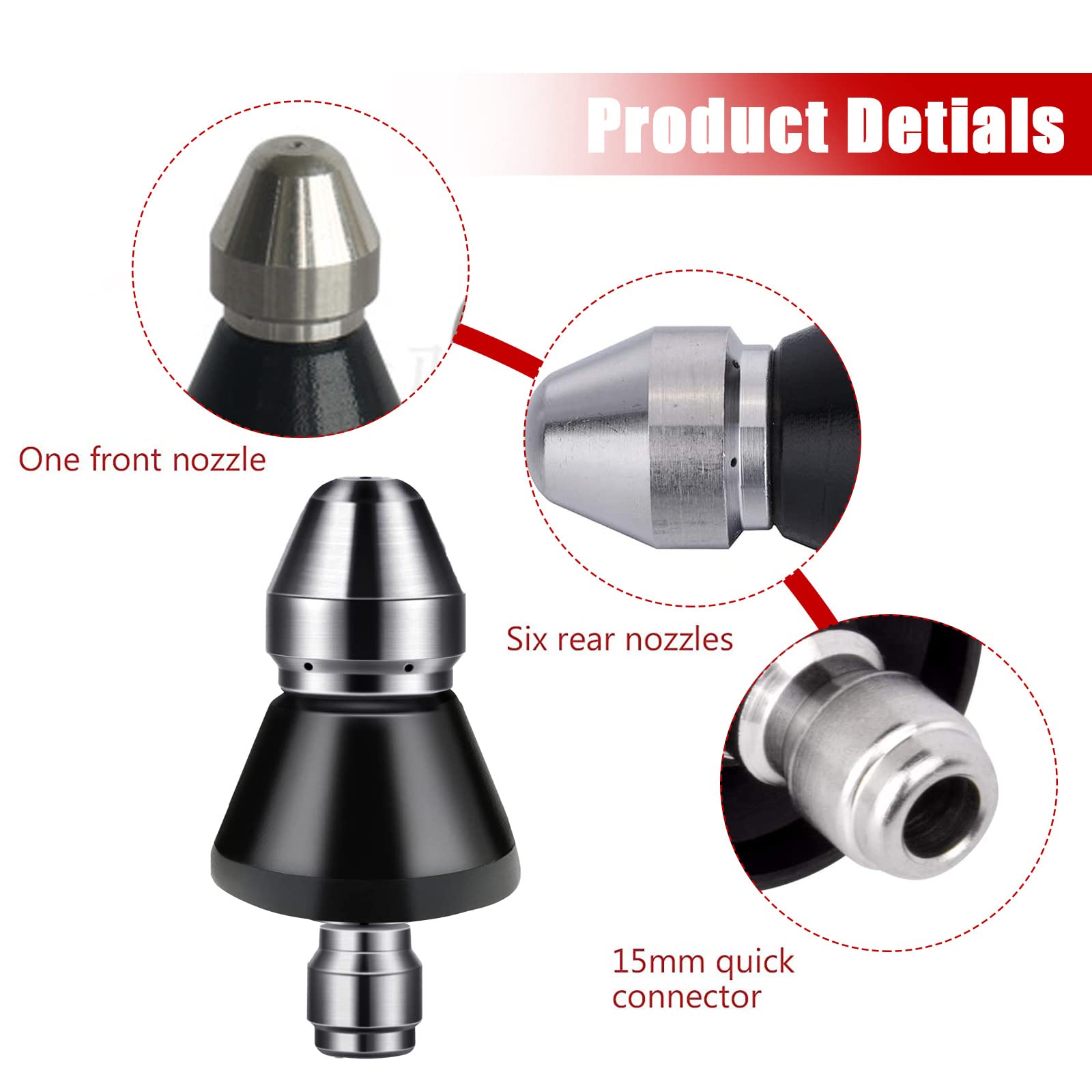 Sewer Cleaning Tool High-pressure Nozzle