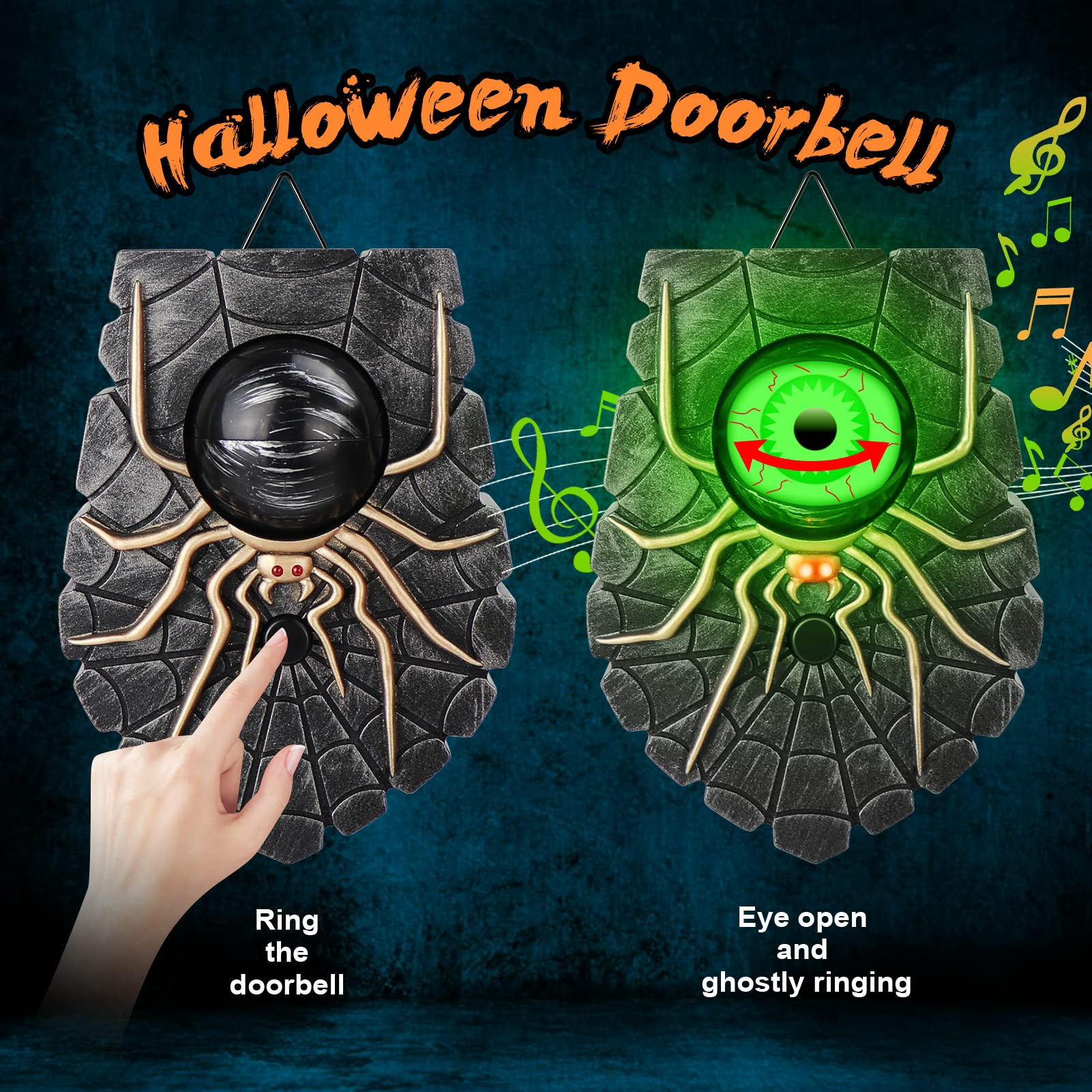 Halloween Decoration Spider Doorbell