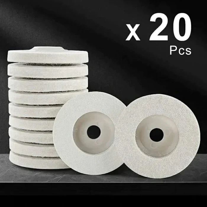 Wool Felt Polishing Wheel Disc Pack 
