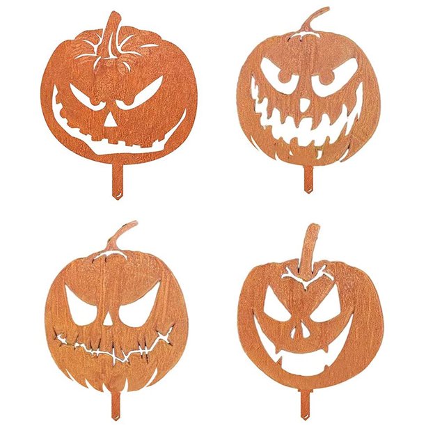 Halloween Garden Ornaments Spooky Pumpkin