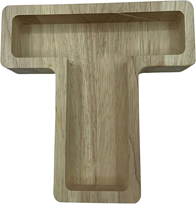 Wooden Letter Shaped Wall Hanging Planter-A To Z