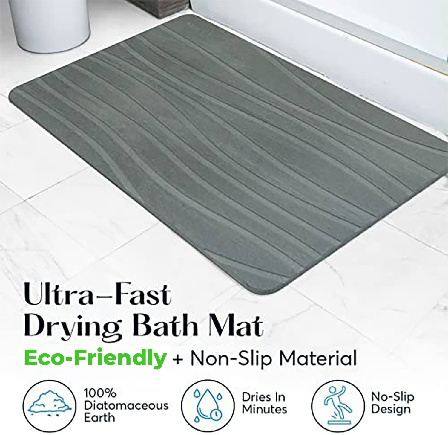 Diatom Mud Floor Mat Non-Slip Absorbent Bathroom Mat