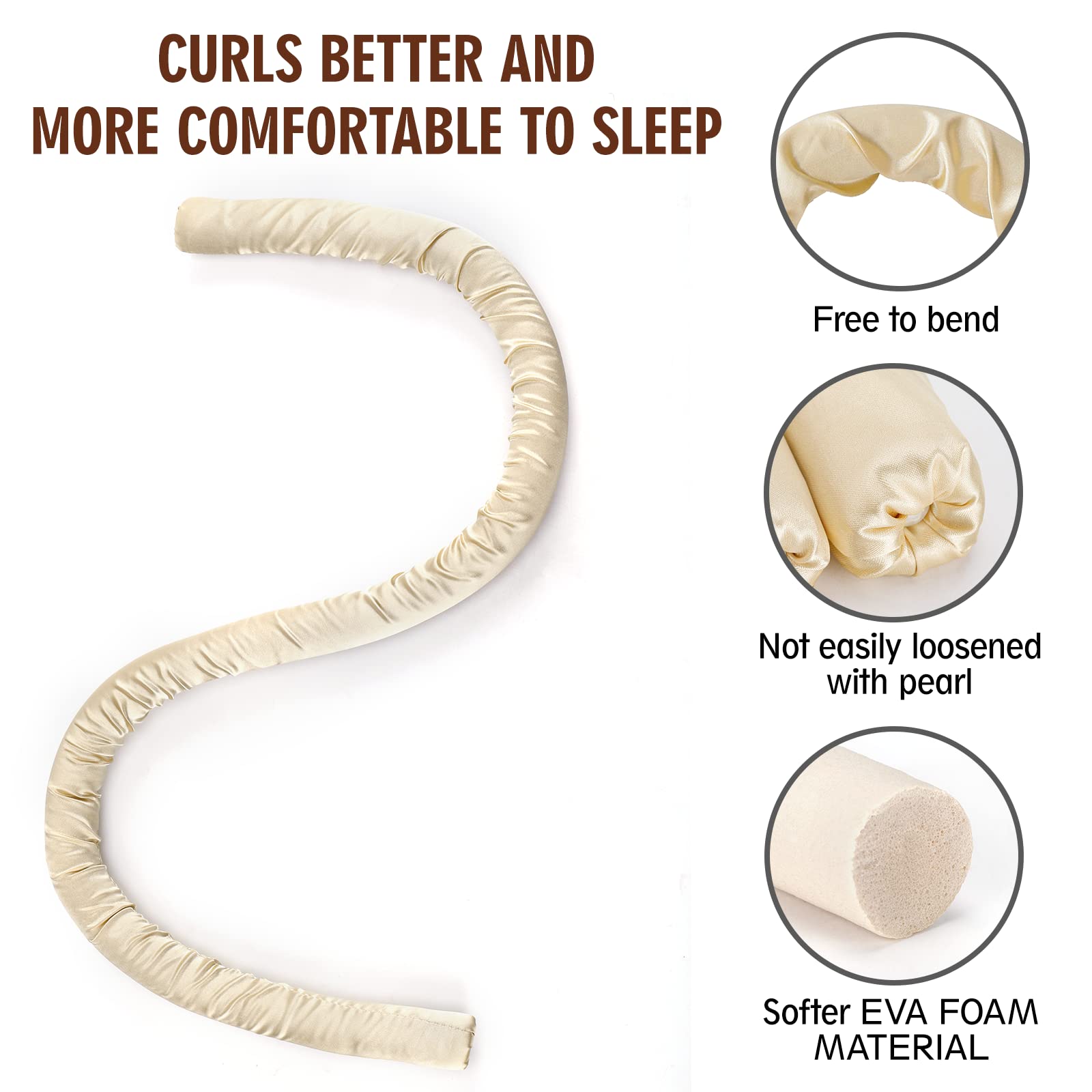 Heatless Curling Rod Headband