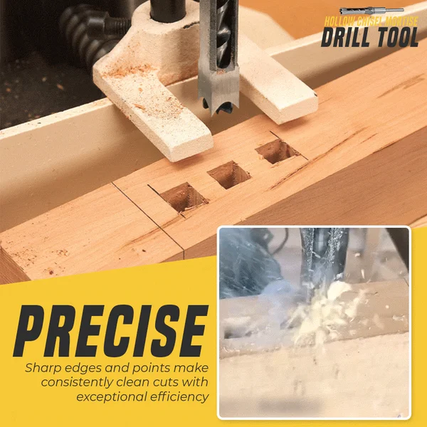 🔥BIG SALE - Hollow Chisel Mortise Drill Tool
