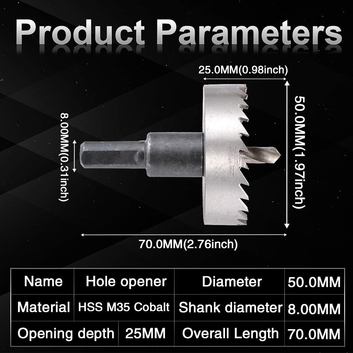 Drill Bit Hole Set for Metal (5 pcs)