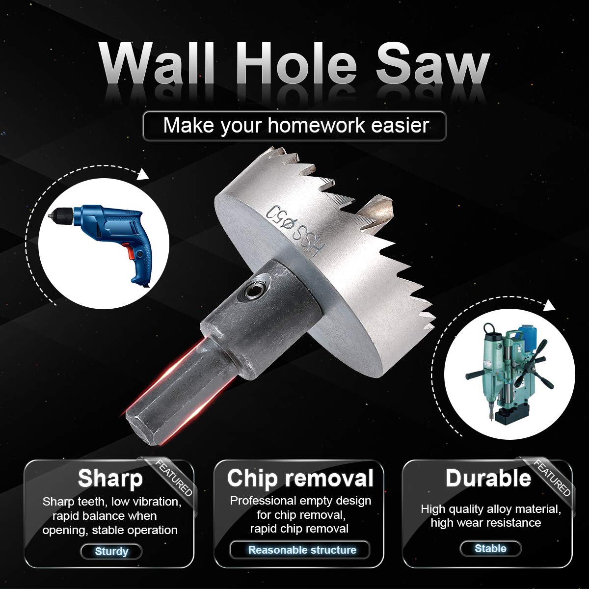 Drill Bit Hole Set for Metal (5 pcs)