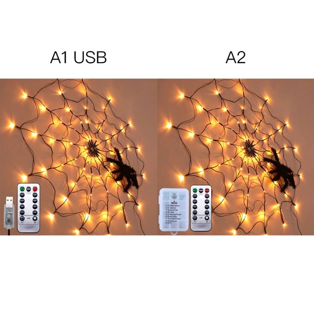 Halloween Decorative Spider Web Lighting
