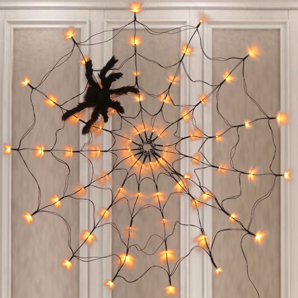 Halloween Decorative Spider Web Lighting
