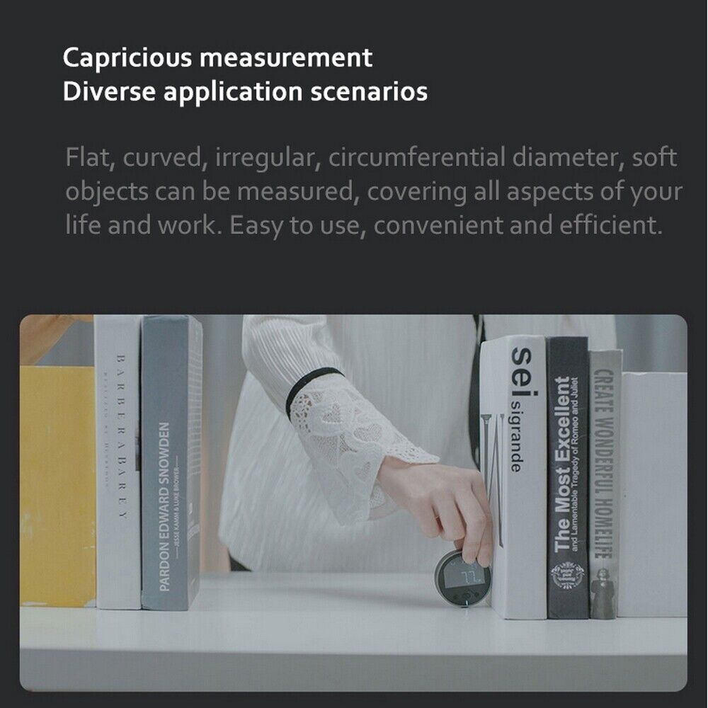 Rechargeable Digital Electronic Ruler Tape Portable Rangefinder Distance Meter