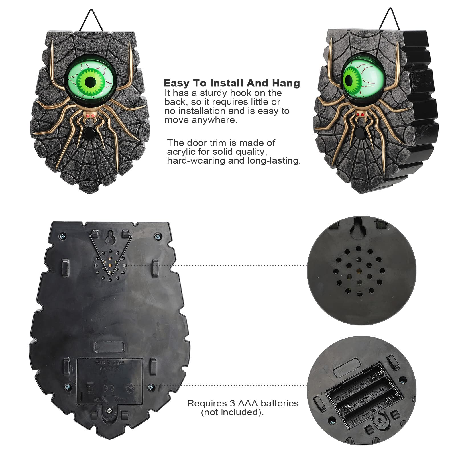 Halloween Decoration Spider Doorbell