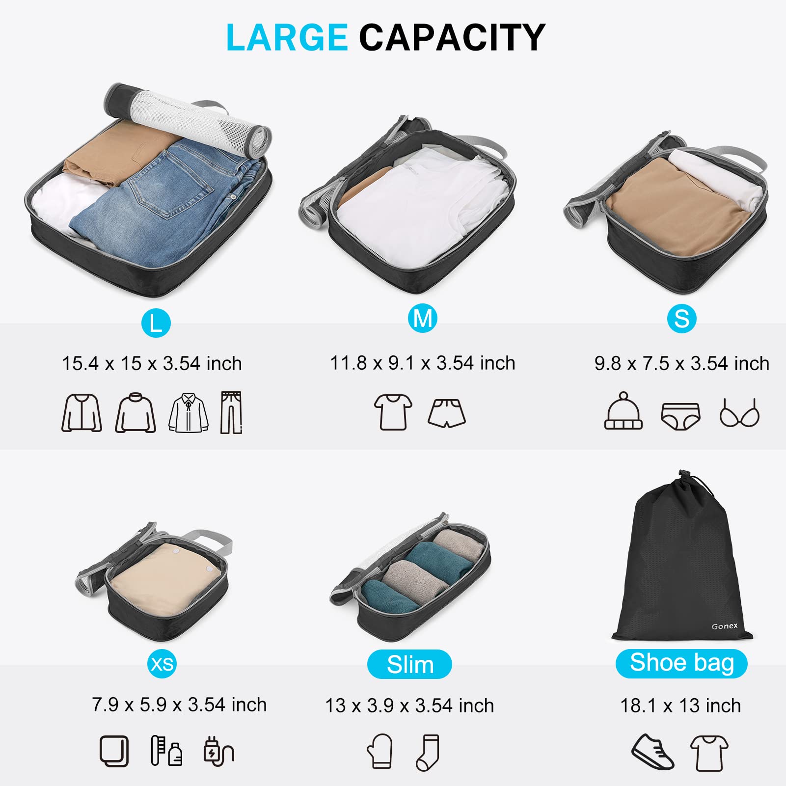 Compression Travel Packing Organizers