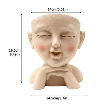 Face Flower Pot Head Flower Pot Sweat Succulent Flower Pot