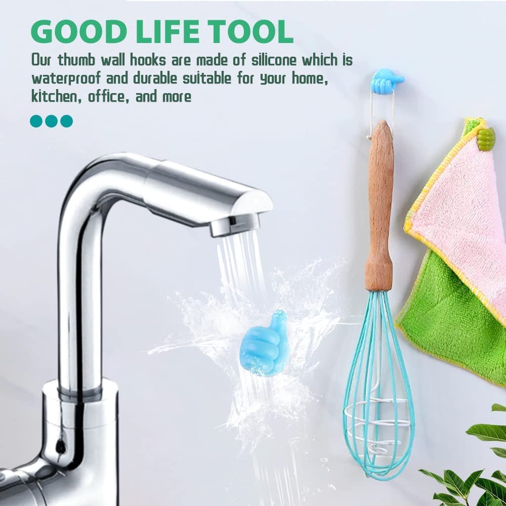 20 PCS Silicone Thumb Wall Hook