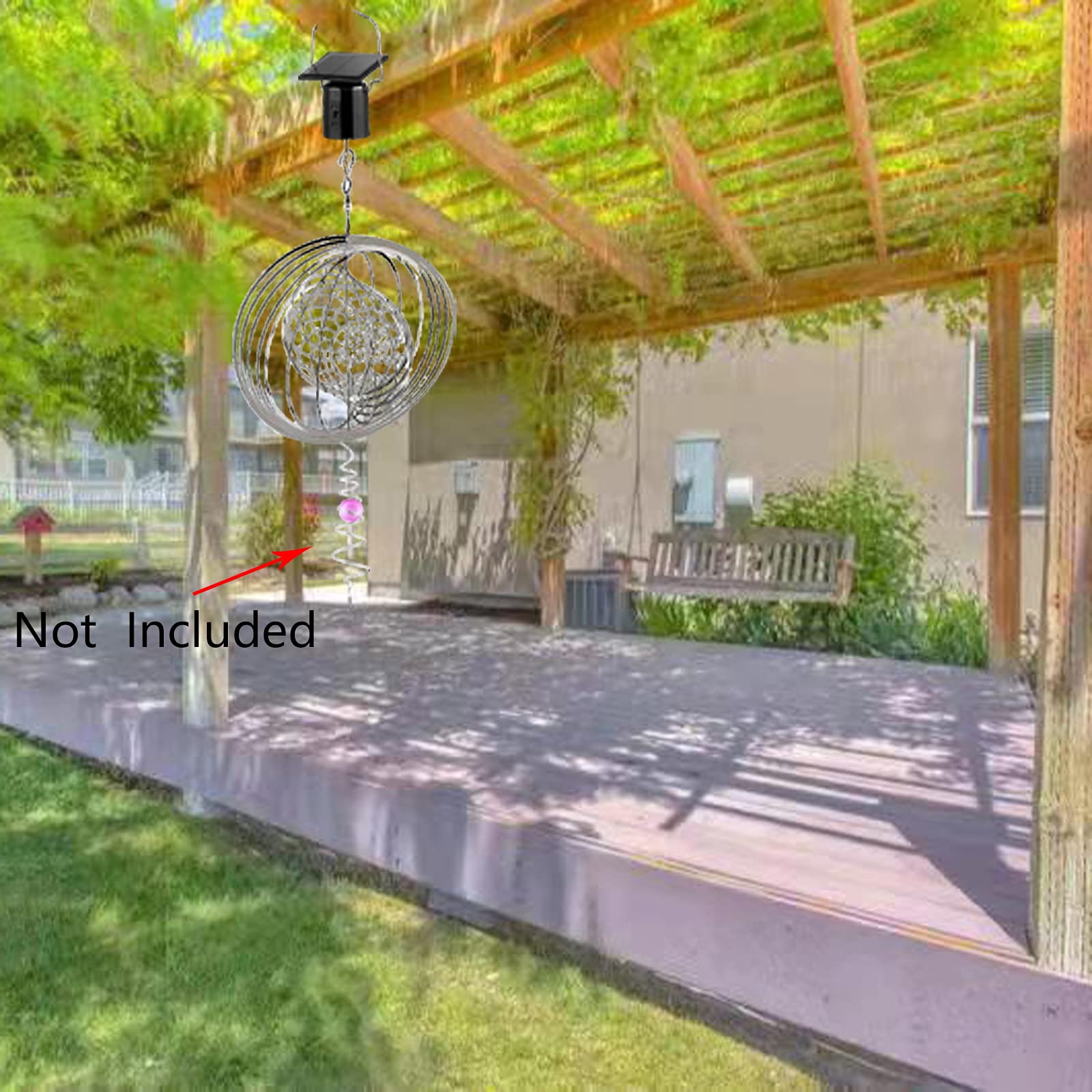 Solar Powered Wind Spinner Motor