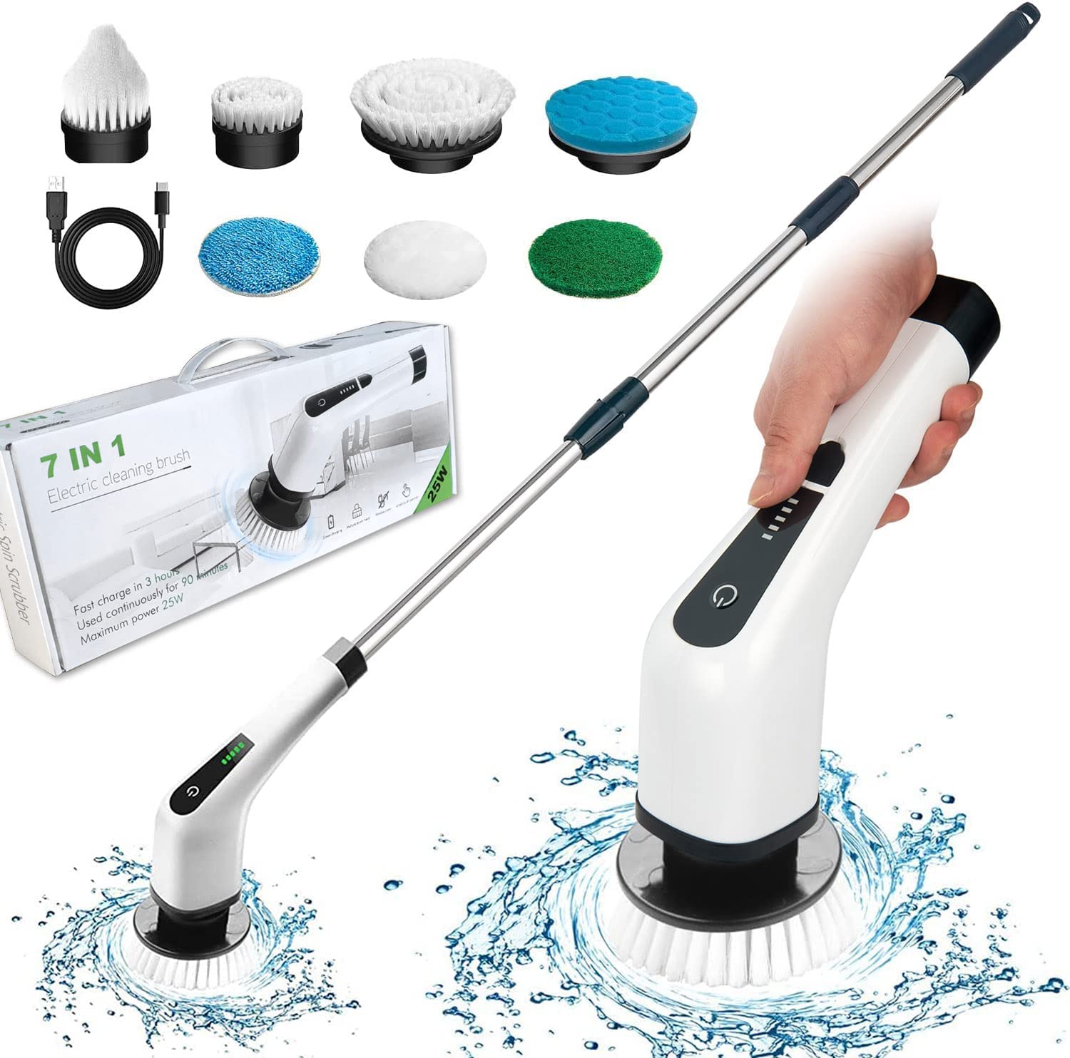 7 in1 Electric Magic Brush Cleaning Tool